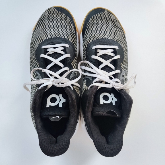 NIKE KD Trey 5 IX Sneakers 12 Black Grey Check CW3400-006 Mens - Picture 5 of 11